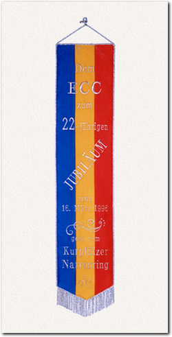 Fahnenschleife zum 22. Jubiläum