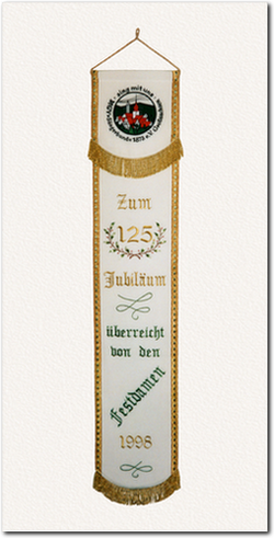 Fahnenschleife zum 125. Jubiläum