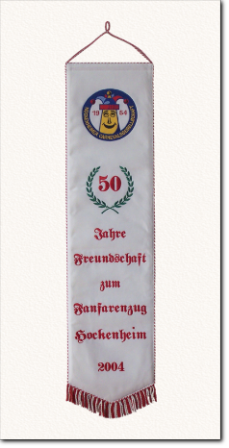 Fahnenschleife zum 50. Jubiläum