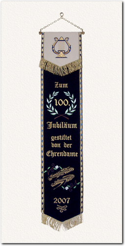 Fahnenschleife zum 100. Jubiläum