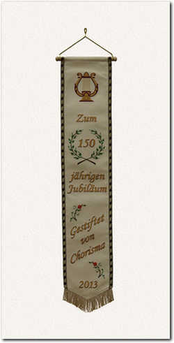 Fahnenschleife zum 150. Jubiläum