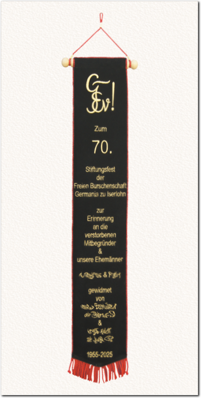 Fahnenschleife, Fahnenband, 100 Jahre SpVgg Langenneufnach 1924-2024